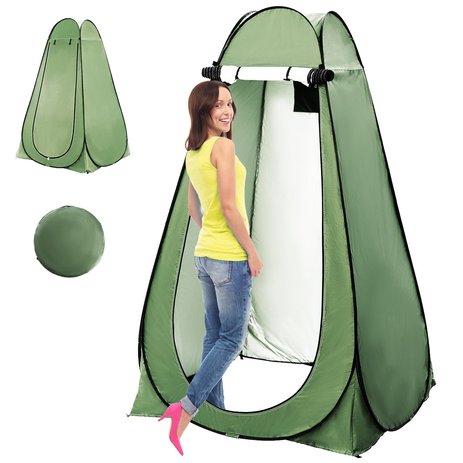 Portable Pop Up Privacy Tent for Camping - Lightweight Shower & Changing Room with Carry Bag - Easy Setup for Hiking, Beach, Picnic & Fishing - Outdoor Privacy Shelter for Toilet, Showering & Dressing