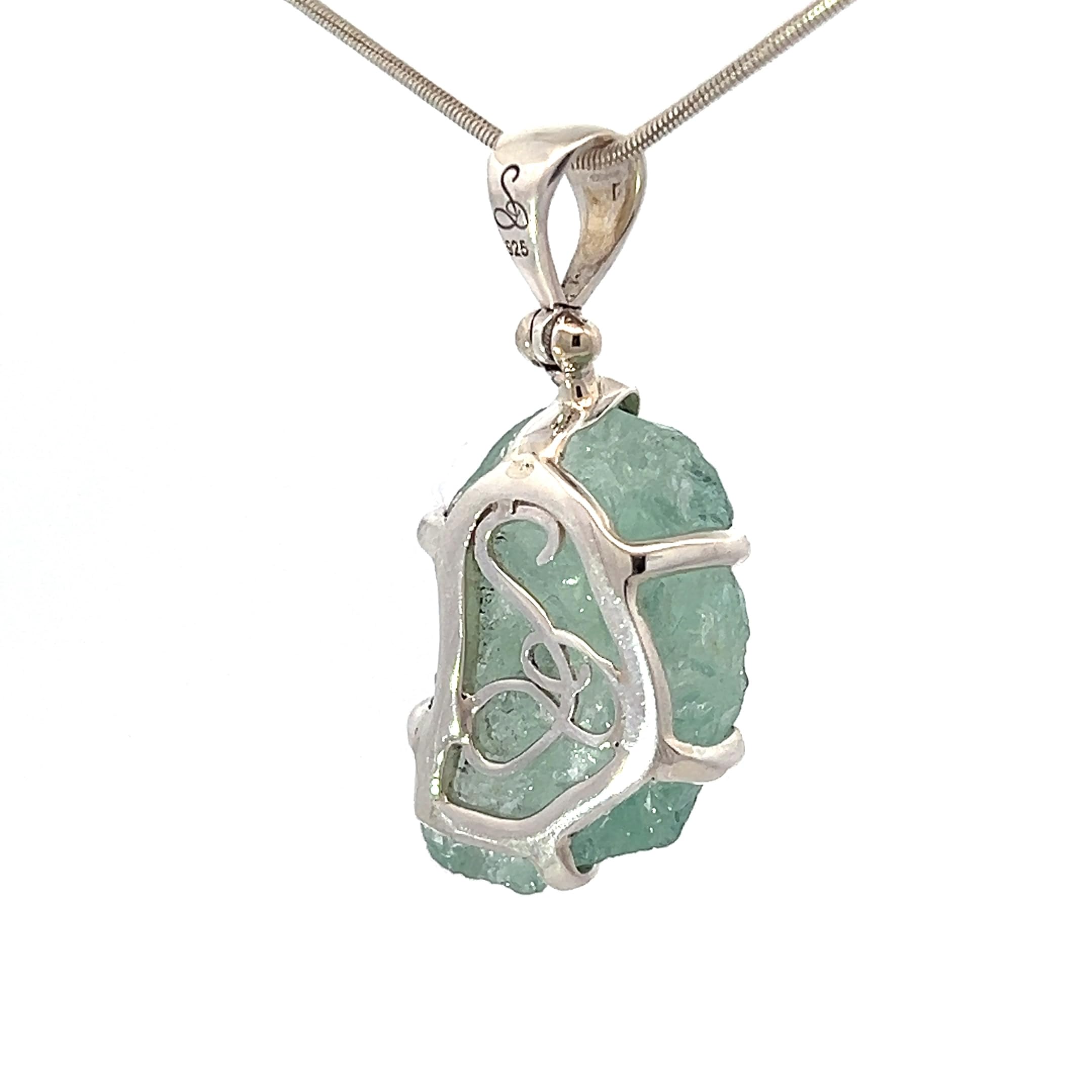 Stunning Aquamarine Crystal Pendant Necklace - Elegant Gemstone Jewelry for Women | Perfect for Weddings, Anniversaries & Everyday Wear