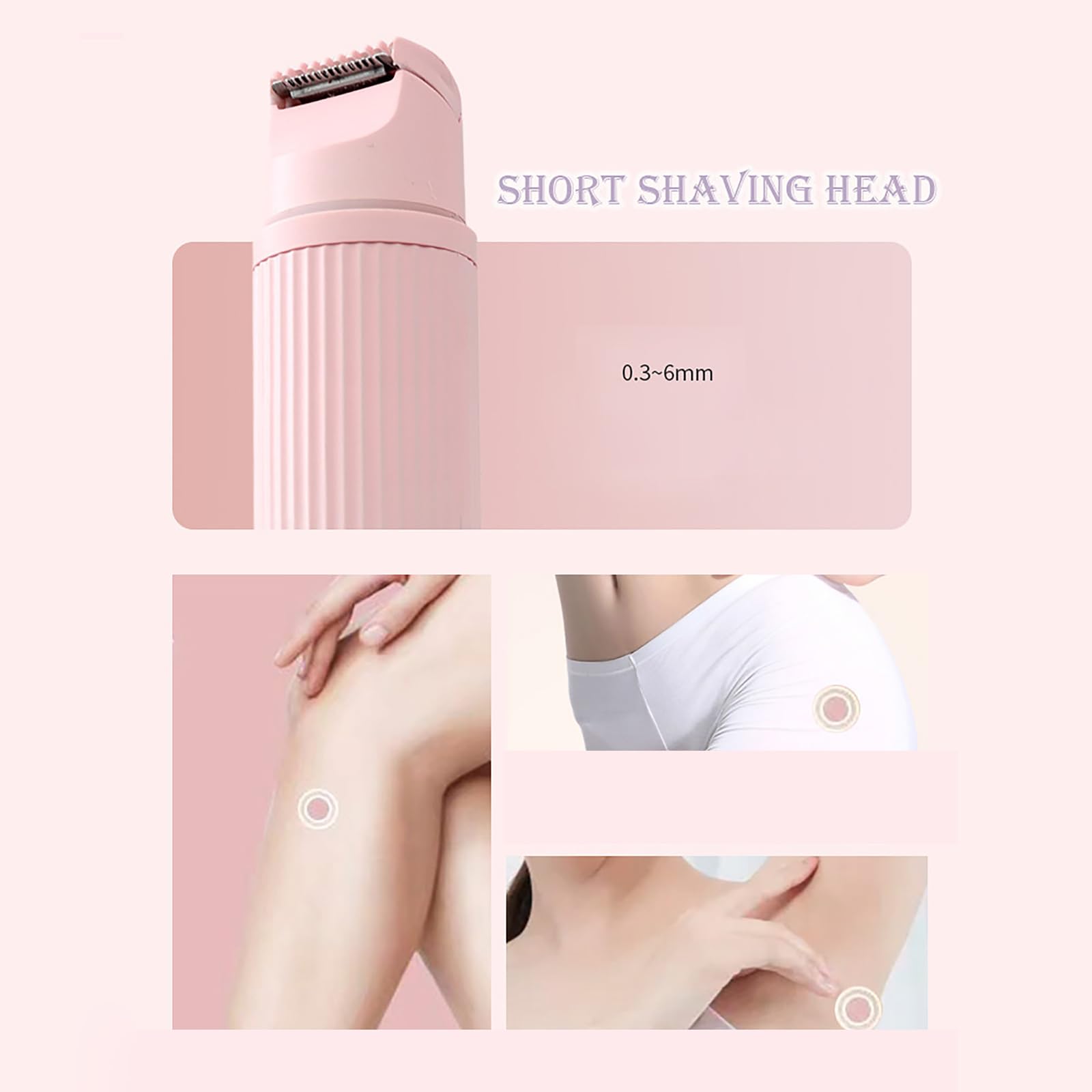 Best Cordless Electric Shaver for Women - USB Rechargeable Hair Trimmer for Legs, Face & Body | Smooth Shaving at Home or Travel