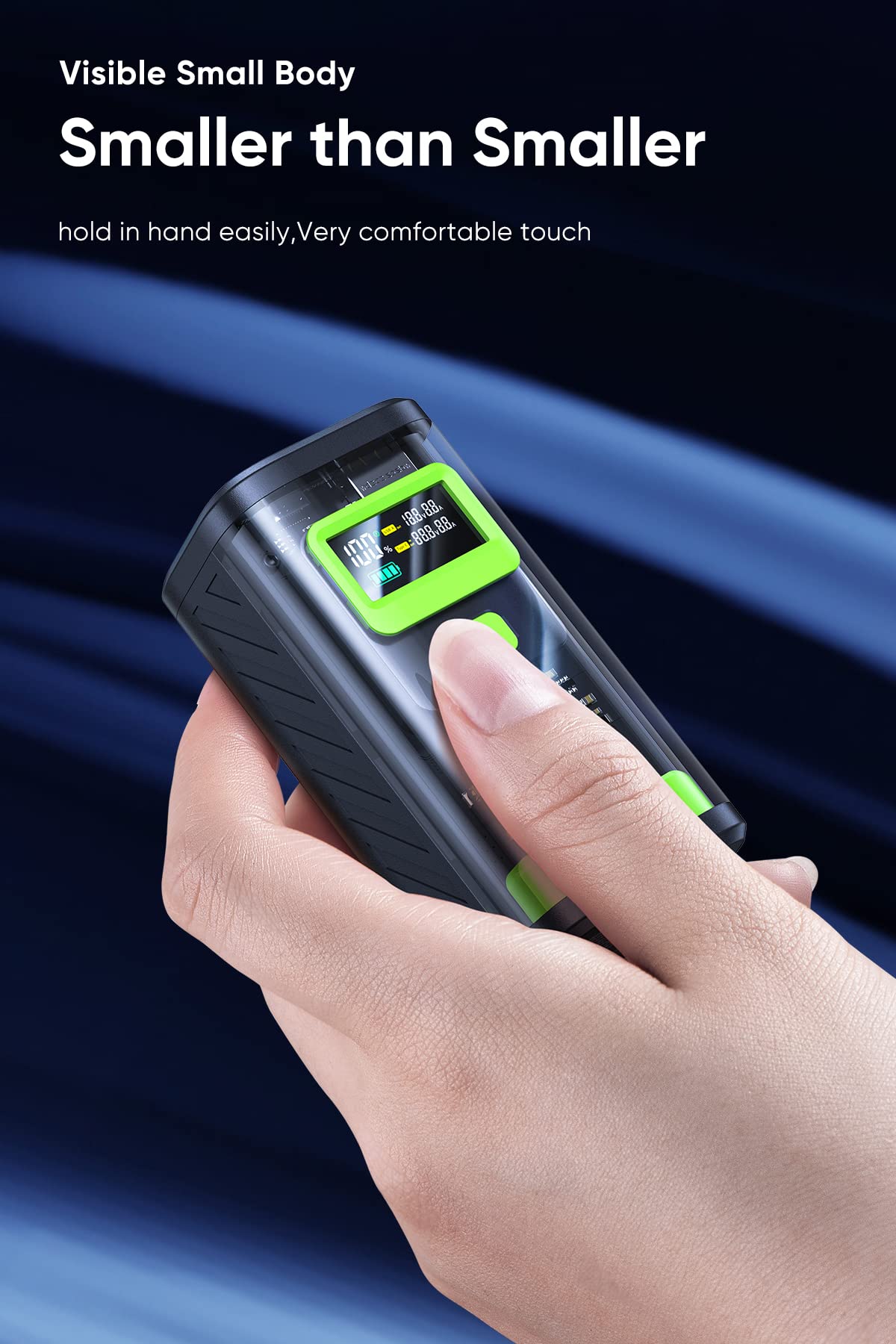 10000mAh Ultra-Compact PD Power Bank - 22.5W Fast Charging Portable Charger with USB-C for iPhone, Samsung, iPad - Perfect Mini Travel Charger for Camping, Hiking & Business Trips (Black)