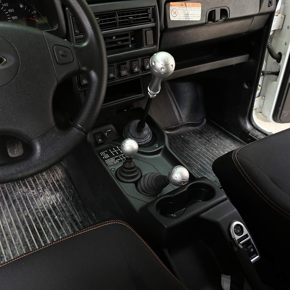 YIWANG Aluminum Alloy Gear Shift Head Cover Trim Accessories - Silver Replacement Part for Lada NIVA - Upgrade Your Car Interior for Smooth Driving Experience
