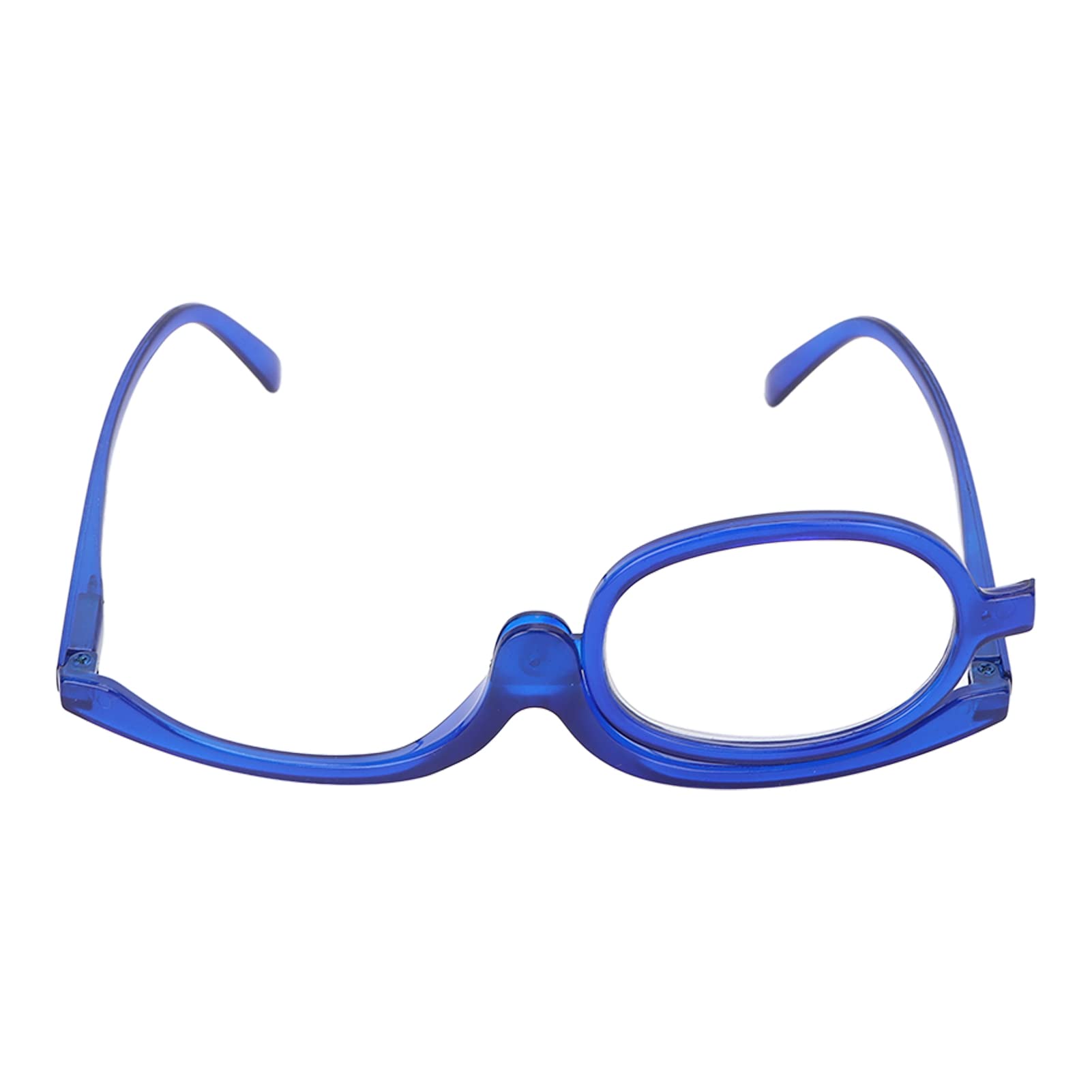 Portable Flip Down Magnifying Glasses for Makeup - Interchangeable Acrylic Lens Cosmetic Glasses - Perfect for Applying Makeup, Reading & Close-Up Work