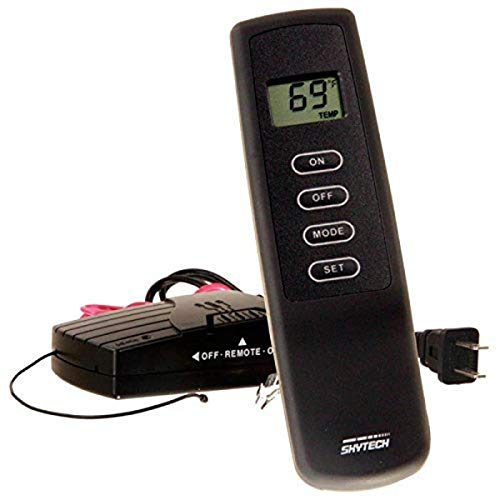 SkyTech SKY-1410TH-A Smart Fireplace Remote Control & Thermostat - Black | Wireless Temperature Control for Gas/Electric Fireplaces | Perfect for Home Heating & Cozy Winter Nights