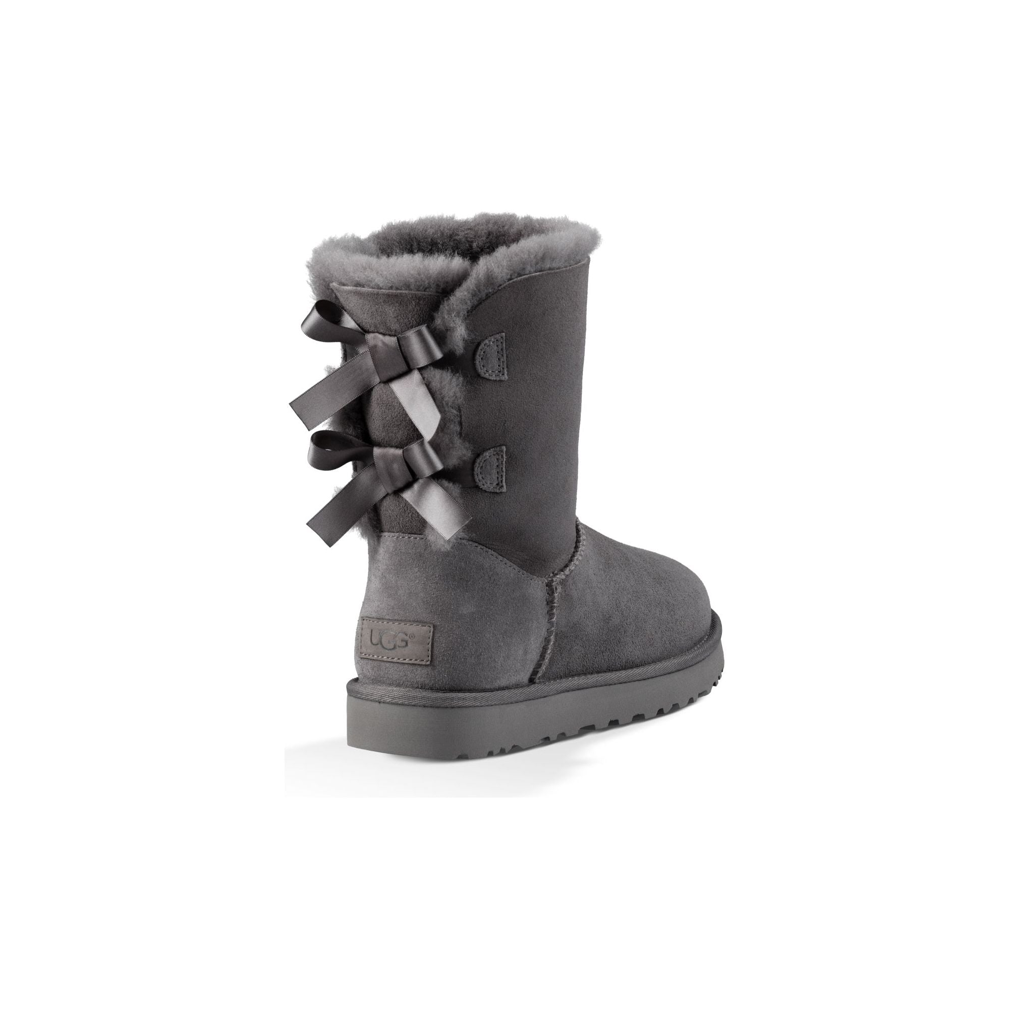 UGG Women's Bailey Bow II Boots - Cozy Winter Boots for Women, Grey Suede with Bow Detail | Perfect for Cold Weather & Casual Outfits