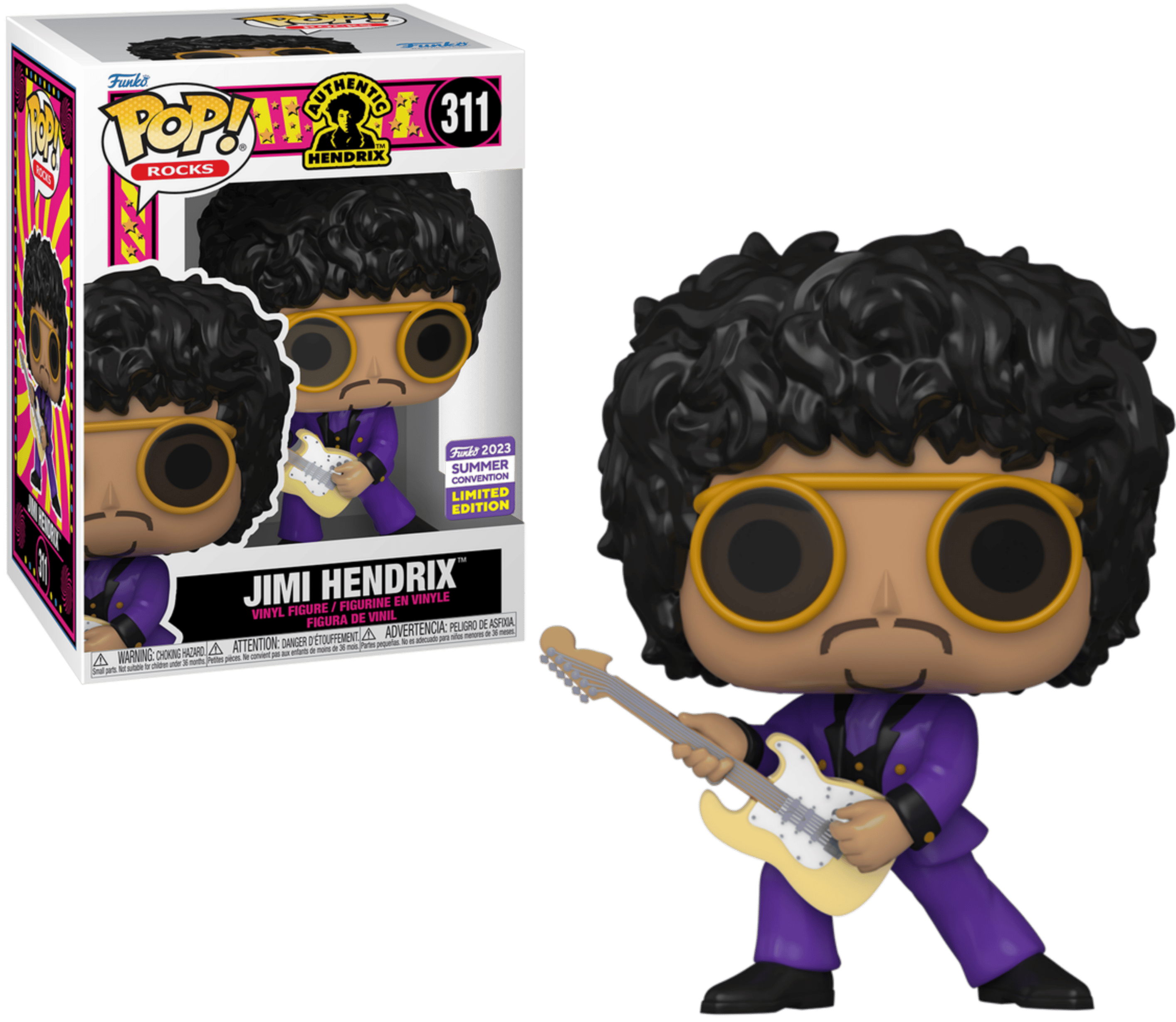 Jimi Hendrix Purple Suit Sticker - Vintage Rock Music Decal for Laptops, Guitar Cases & Notebooks - Summer Convention Exclusive #311