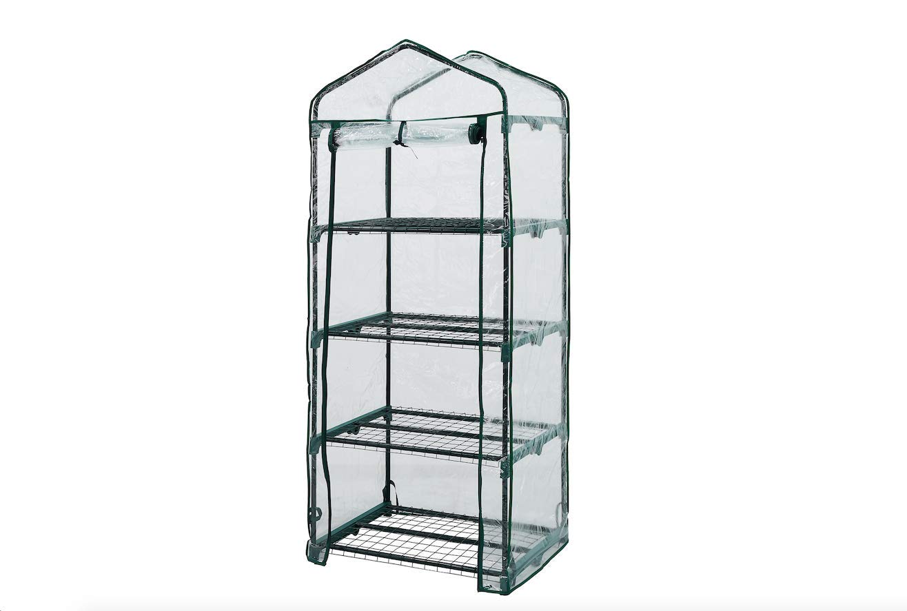 4-Tier Walk-In Greenhouse for Plants & Seedlings - Durable Outdoor Garden Greenhouse with Cover - Perfect for Backyard, Patio, and Indoor Gardening