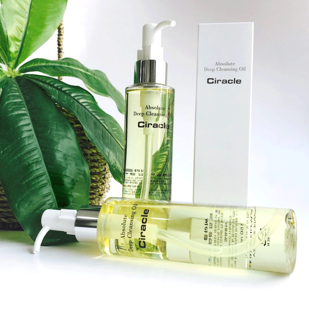 Ciracle Absolute Deep Cleansing Oil 150ml - Korean Facial Cleanser for Acne & Blackheads - Gentle Makeup Remover & Pore Cleanser for Oily & Sensitive Skin - Perfect for Daily Skincare Routine & Travel