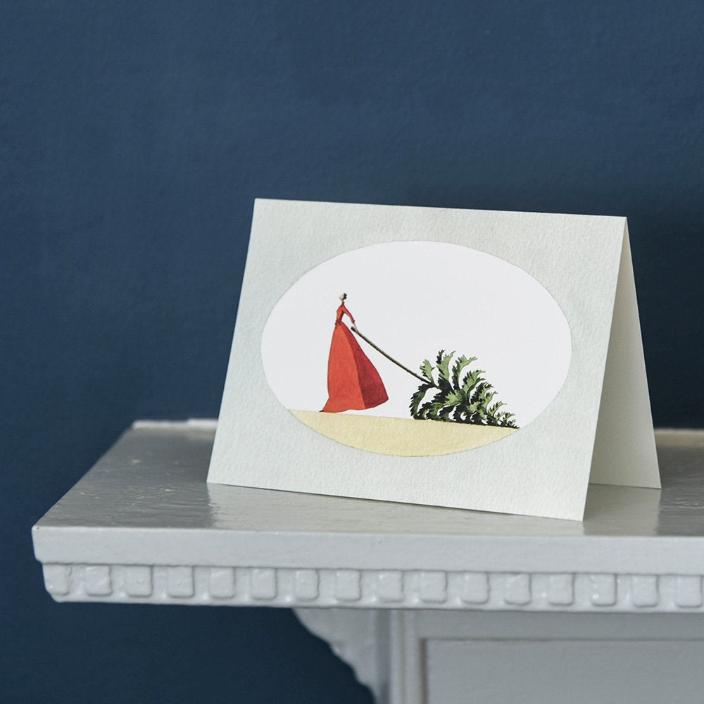 Christmas Greeting Cards - Mrs Christmas Holiday Cards Pack of 10 - Perfect for Family, Friends & Office Holiday Wishes