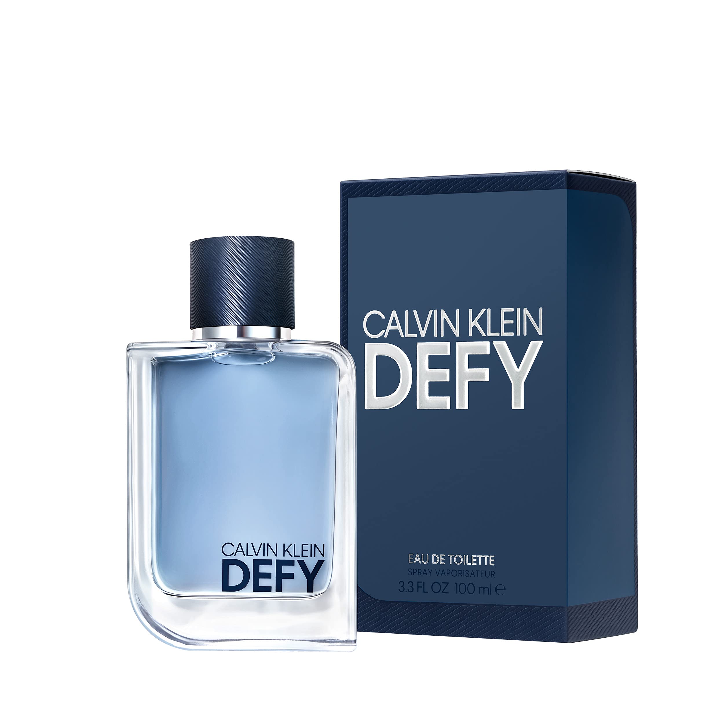 Calvin Klein Defy Eau de Toilette for Men - Woody Cologne with Bergamot, Lavender & Vetiver - Long Lasting Fragrance - Perfect for Date Night & Special Occasions