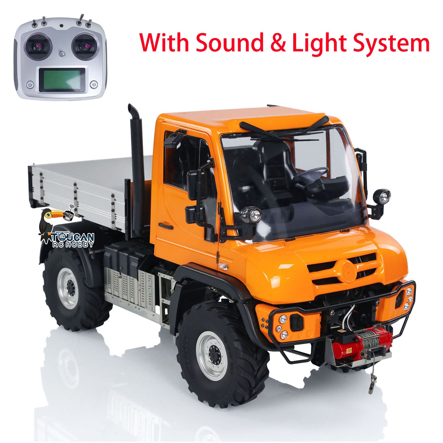 1/10 Scale 4X4 U423 RC Rock Crawler Off-Road Vehicle with Winch & Remote Control - Hobby Grade DIY Model Car - Ready to Run PNP Painted Body - Perfect for Trail Crawling, Backyard Adventures & RC Racing