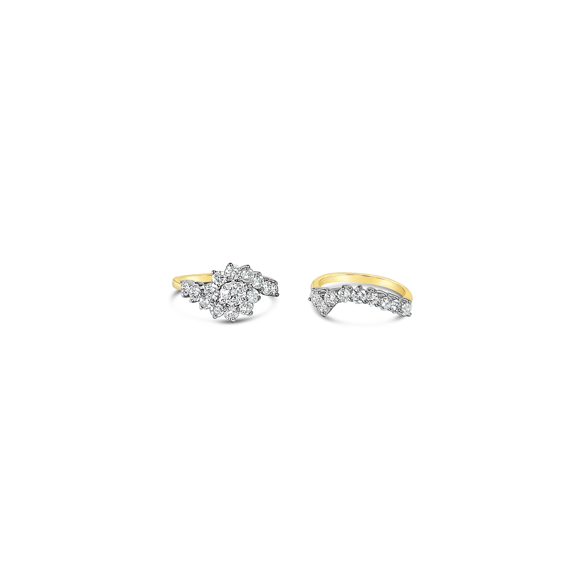 2 Carat Diamond Wedding Ring Set for Women - Elegant Solitaire Engagement & Bridal Jewelry - Perfect for Proposals, Anniversaries & Special Occasions
