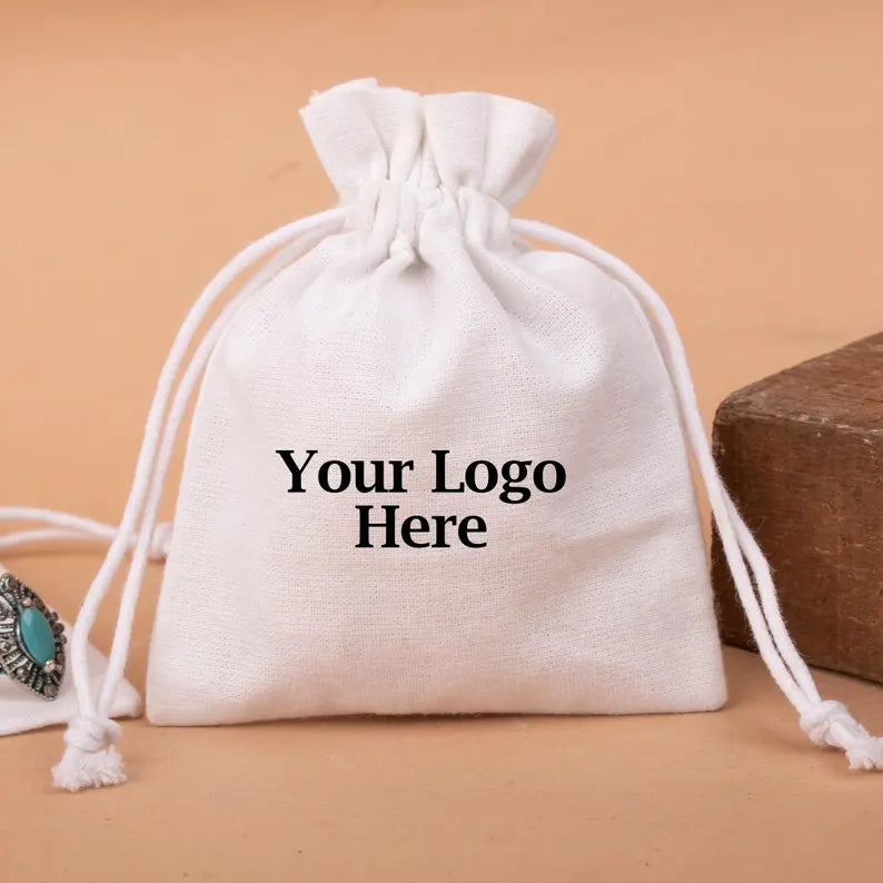 100 Premium White Plain Pouches - The Statement Keeper | Perfect for Jewelry, Gift Packaging & Small Item Storage