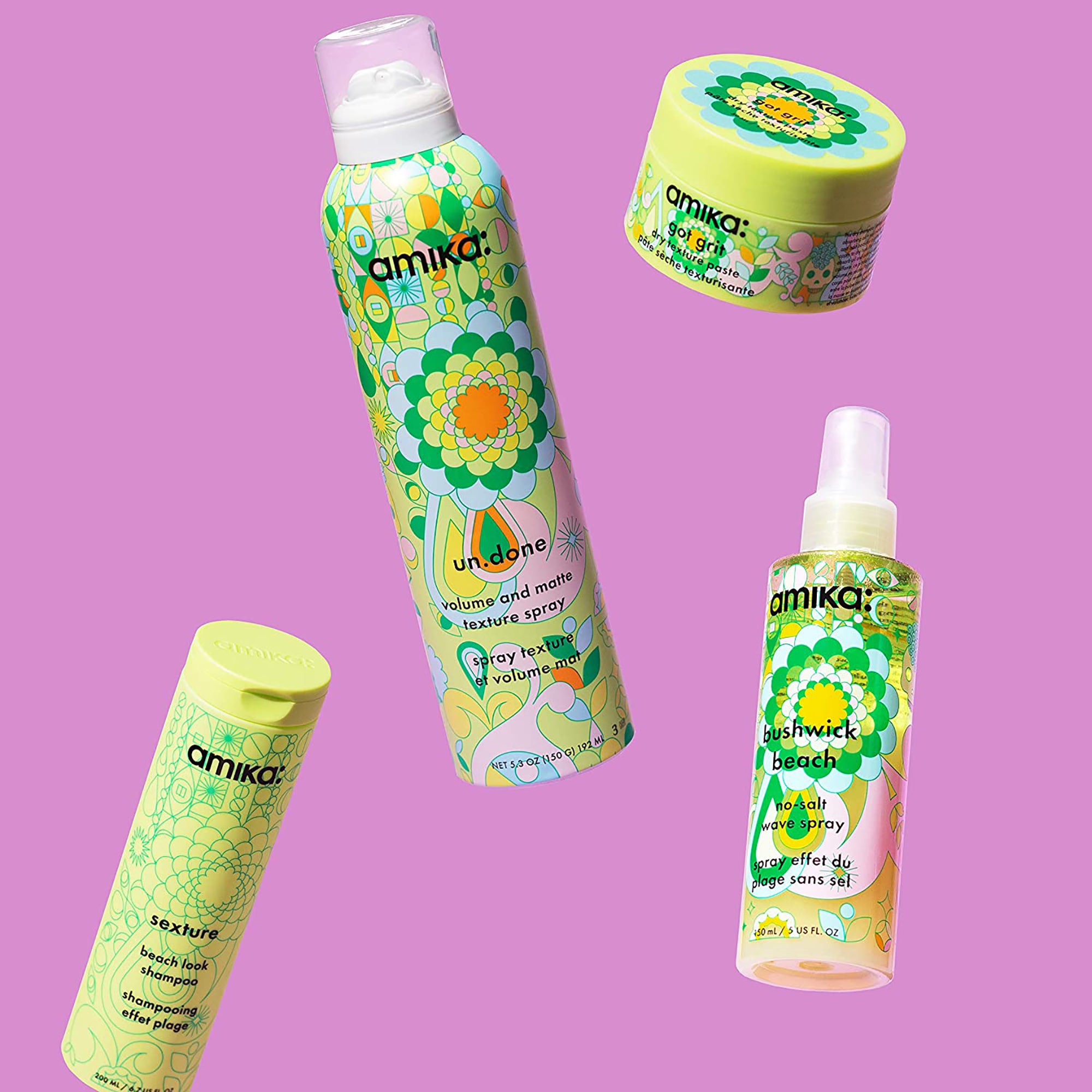 Amika Un.done Volume and Matte Texture Spray for Hair - Lightweight Dry Shampoo Alternative, Adds Texture & Lift - Perfect for Beachy Waves, Updos & Everyday Styling