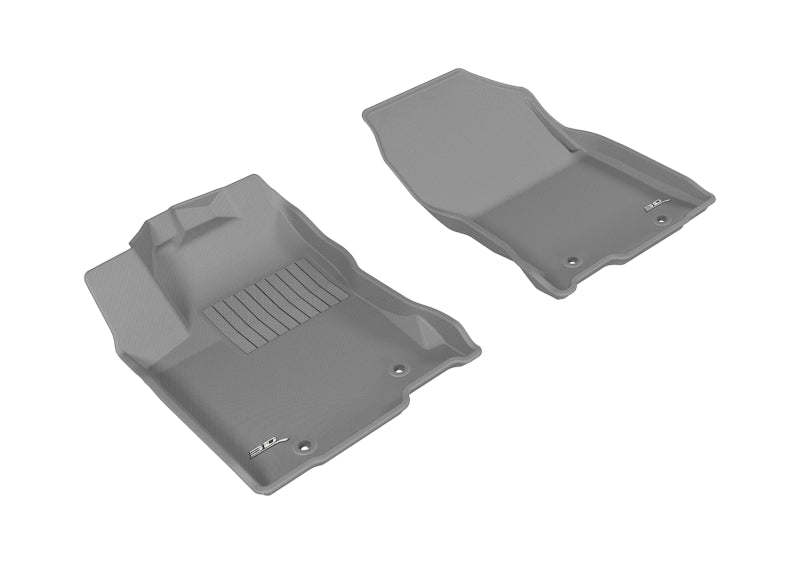 3D MAXpider Custom Fit Floor Mats for 2015-2020 Lexus NX/NX Hybrid - Kagu Series 1st Row All-Weather Car Mats (Gray) | Perfect for Daily Commute & Road Trips