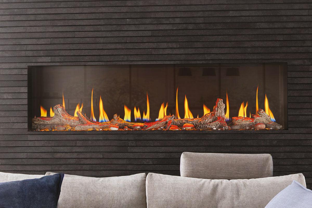 Napoleon Luminex 65-Inch LCD Virtual Smart Multi-Sided Built-In Electric Fireplace - Modern Heating Solution for Living Room, Bedroom & Office