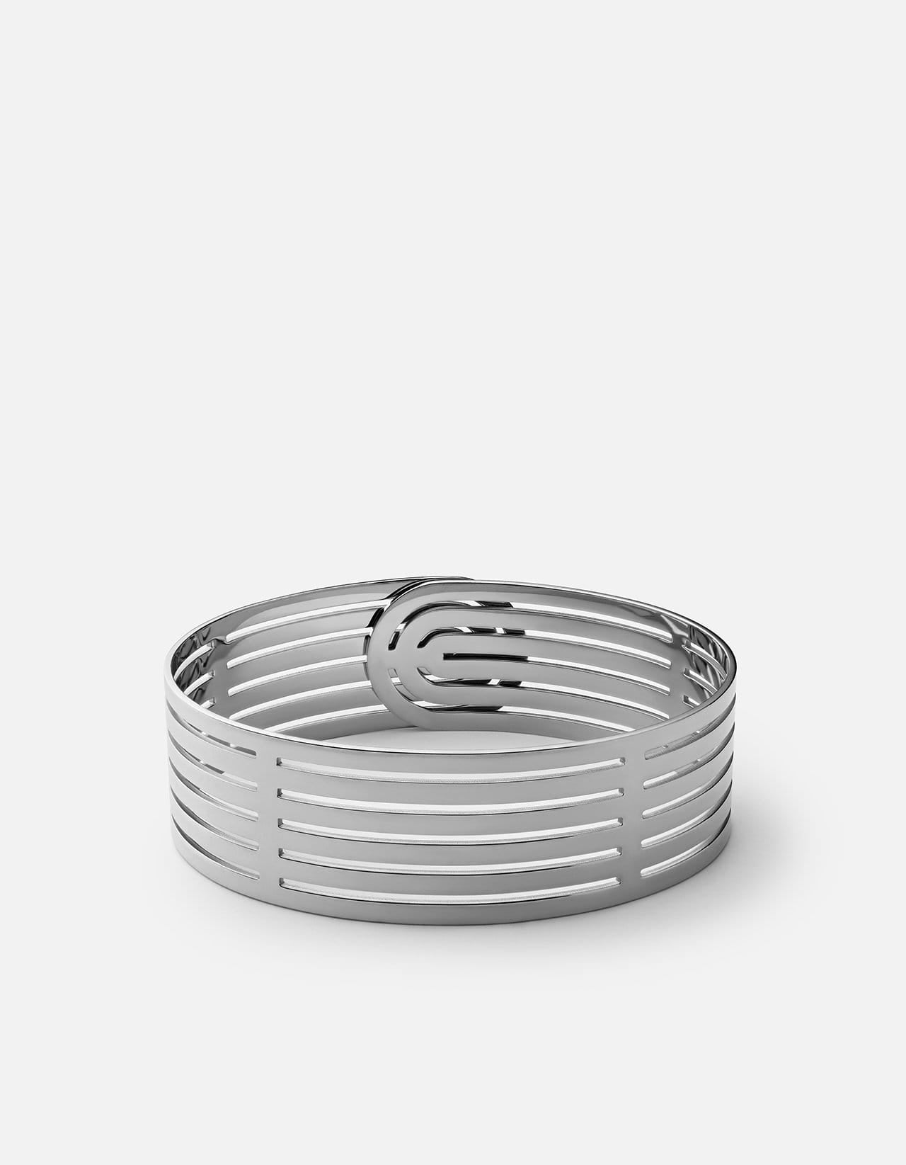 Sterling Silver Infinity Cuff Bracelet - Elegant Adjustable Bangle for Women - Perfect for Weddings, Date Nights & Everyday Wear