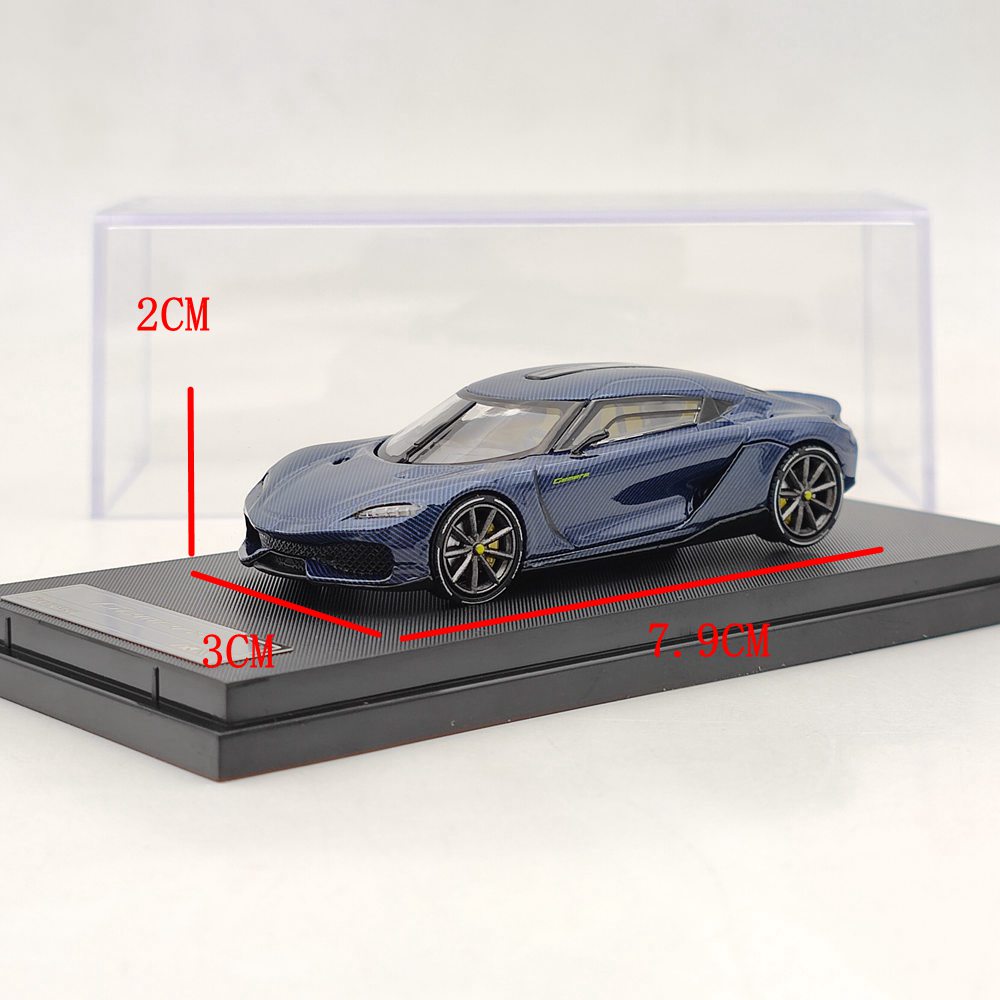 1:64 Koenigsegg Gemera Hybrid Supercar Diecast Model - Carbon Fiber Double Door, High-End Simulation Collectible Toy - Perfect for Car Enthusiasts & Gift Giving
