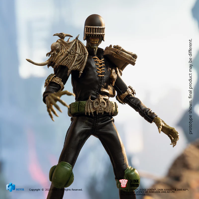 HIYA 6-inch 1/12 Scale Judge Dredd & Judge Death Action Figure Set - Premium Collectible for Superhero Fans | Perfect for Display, Photography, and 1/12 Scale Dioramas