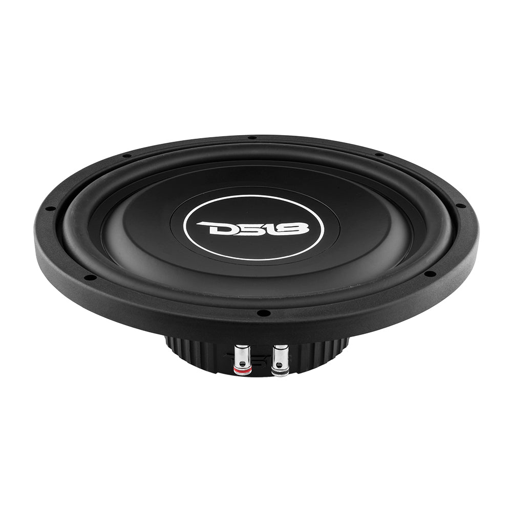 SRW Shallow Mount 12-Inch Car Subwoofer - 220 Watts RMS, SVC 4 Ohm - Powerful Bass for Trucks, SUVs & Custom Car Audio Systems