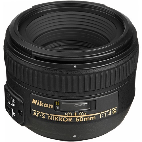 Nikon AF-S NIKKOR 50mm f/1.4G Prime Lens for DSLR Cameras - Fast Aperture for Low Light Photography & Portraits - Compatible with Nikon D850, D750, D5600 & More