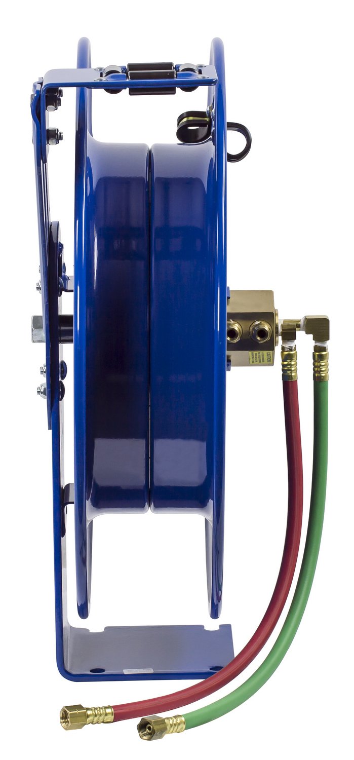 Dual Hose Spring Rewind Reel for Oxy-Acetylene - 1/4