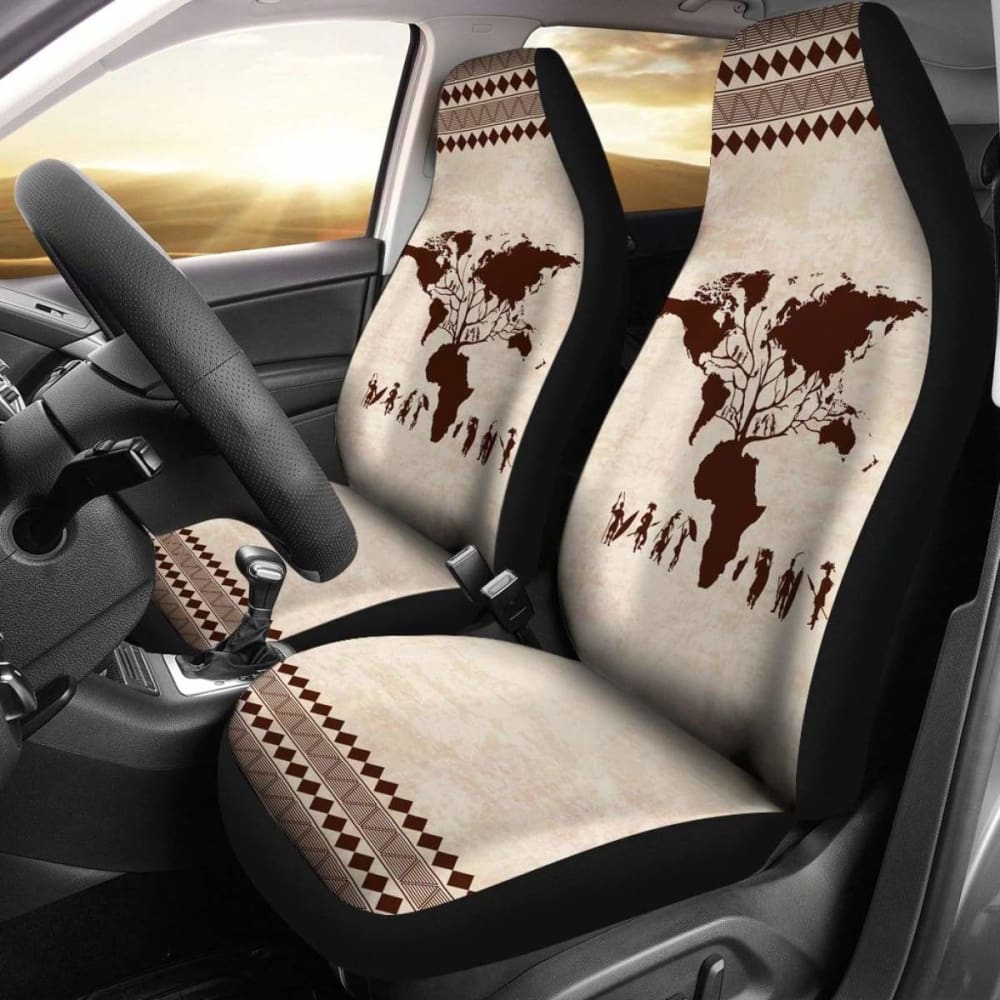 Premium African Print Car Seat Covers - Root Africa 105905 - Stylish & Durable Protection for SUVs, Sedans & Trucks - Perfect for Road Trips & Daily Commutes