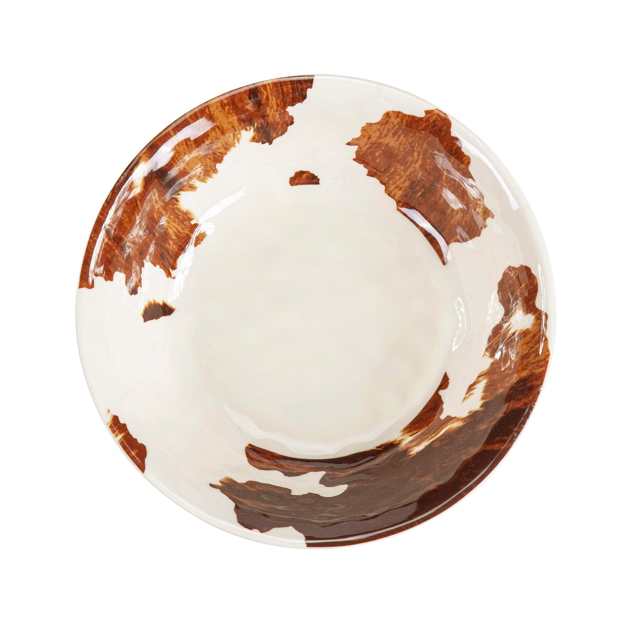 Elsa Cowhide Design 14-Piece Melamine Dinnerware Set - Durable & Stylish Plates, Bowls & Cups for Outdoor Dining, Picnics, and Everyday Use