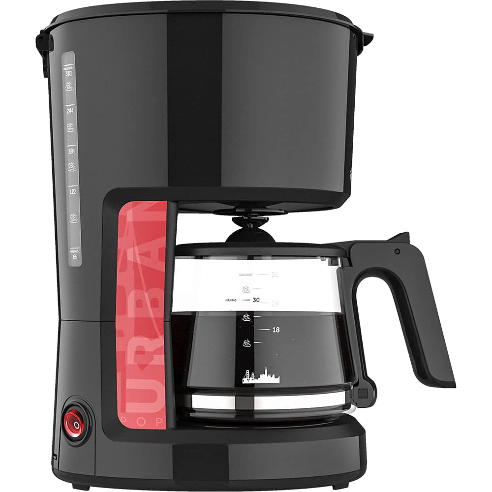 Urban Pop CAF610 Electric Coffee Maker 127V - Perfect for Home, Office & Small Cafes - Fast Brewing & Compact Design