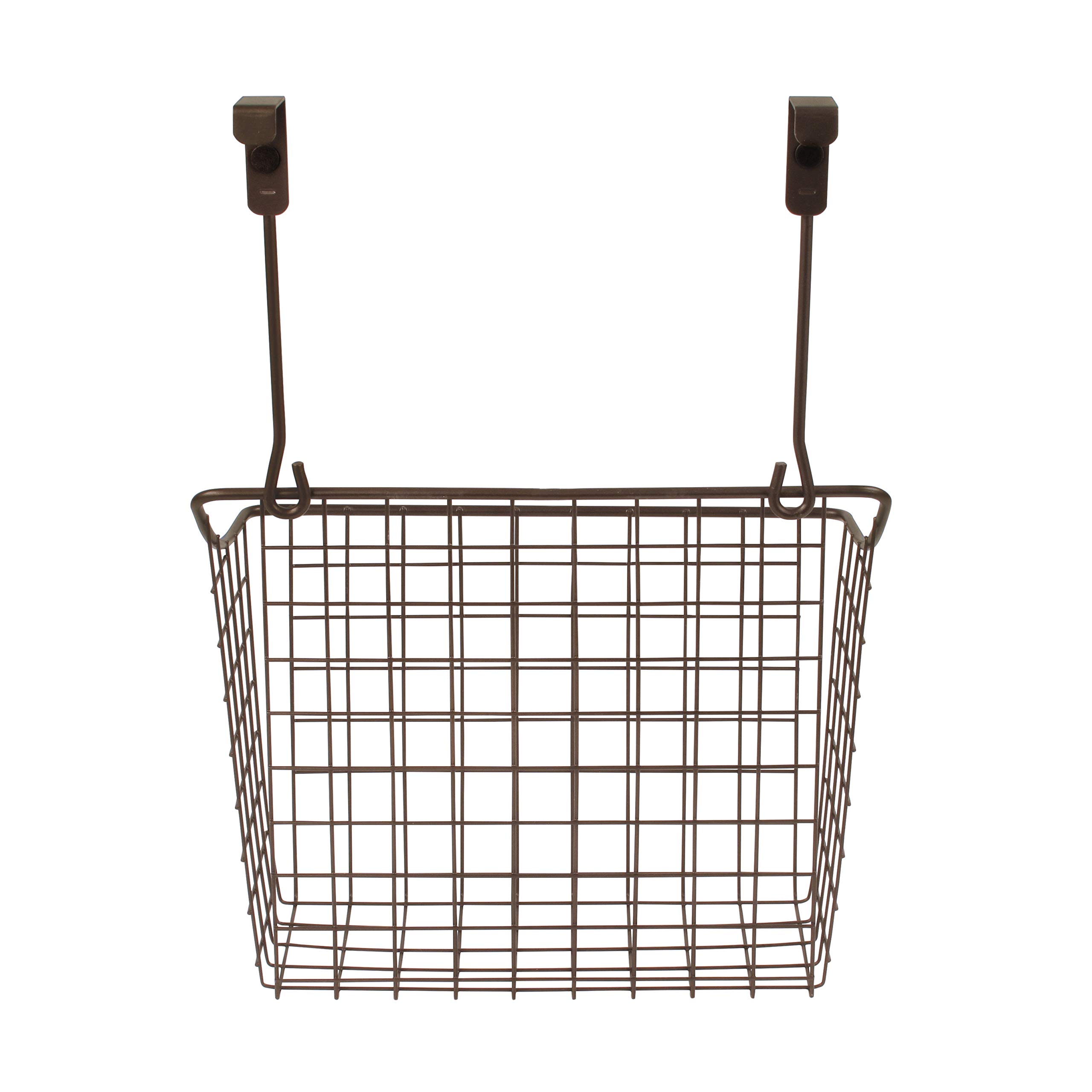 Large Bronze Spectrum Hanging Baskets - Over Cabinet Wire Storage Organizer for Kitchen & Bathroom - Perfect for Cleaning Supplies, Washcloths & Hand Towels | Space-Saving Home Organization Solution