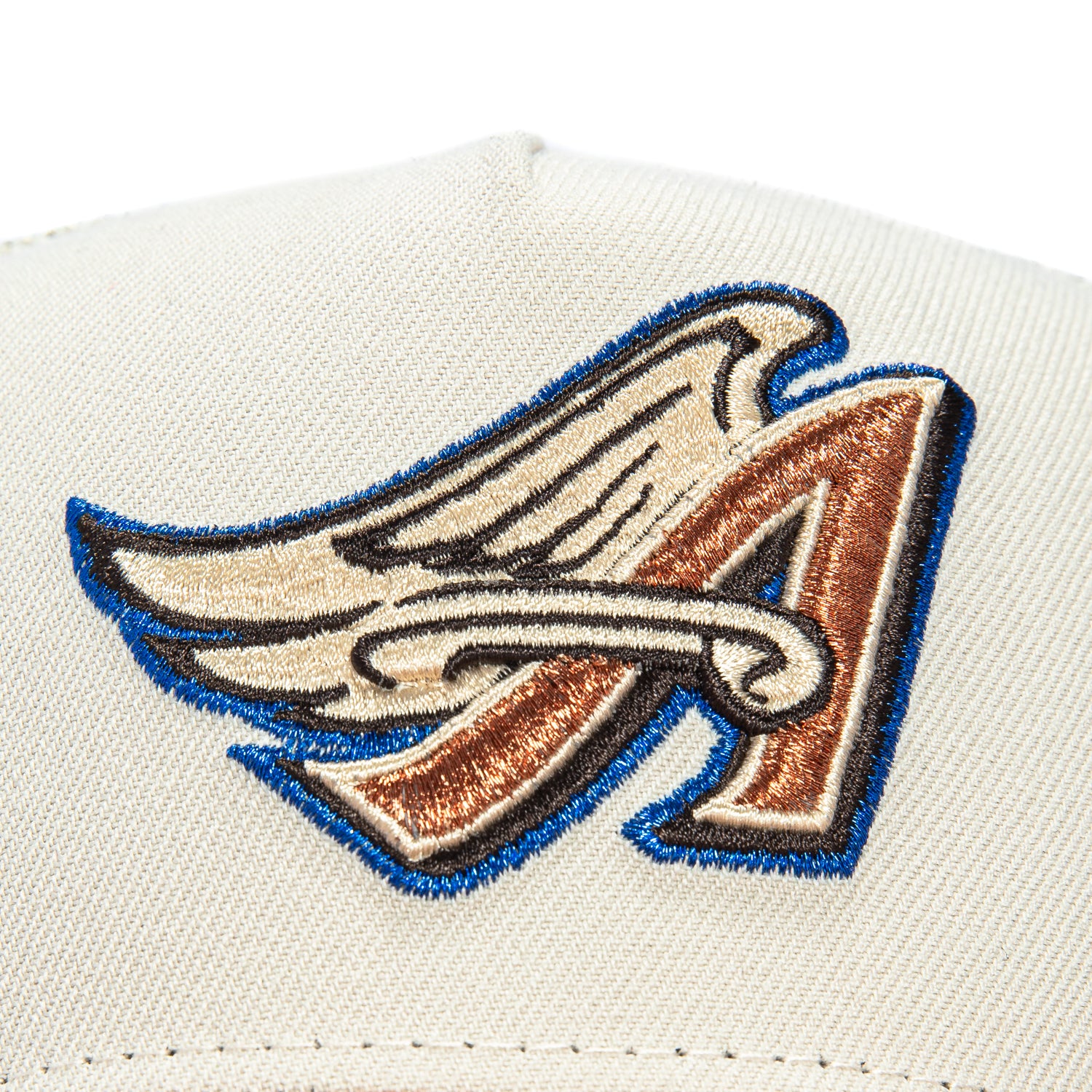New Era 9Forty A-Frame Los Angeles Angels Snapback Trucker Hat - Adjustable Baseball Cap for Men & Women - Stone Brown - Perfect for Baseball Games, Outdoor Sports & Casual Wear