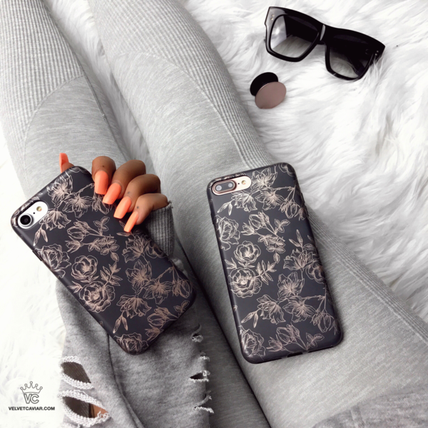 Elegant Floral Rose Gold iPhone Case - Stylish Protective Cover for iPhone 11/12/13/14/15 Pro Max - Perfect for Everyday Use, Office & Special Occasions