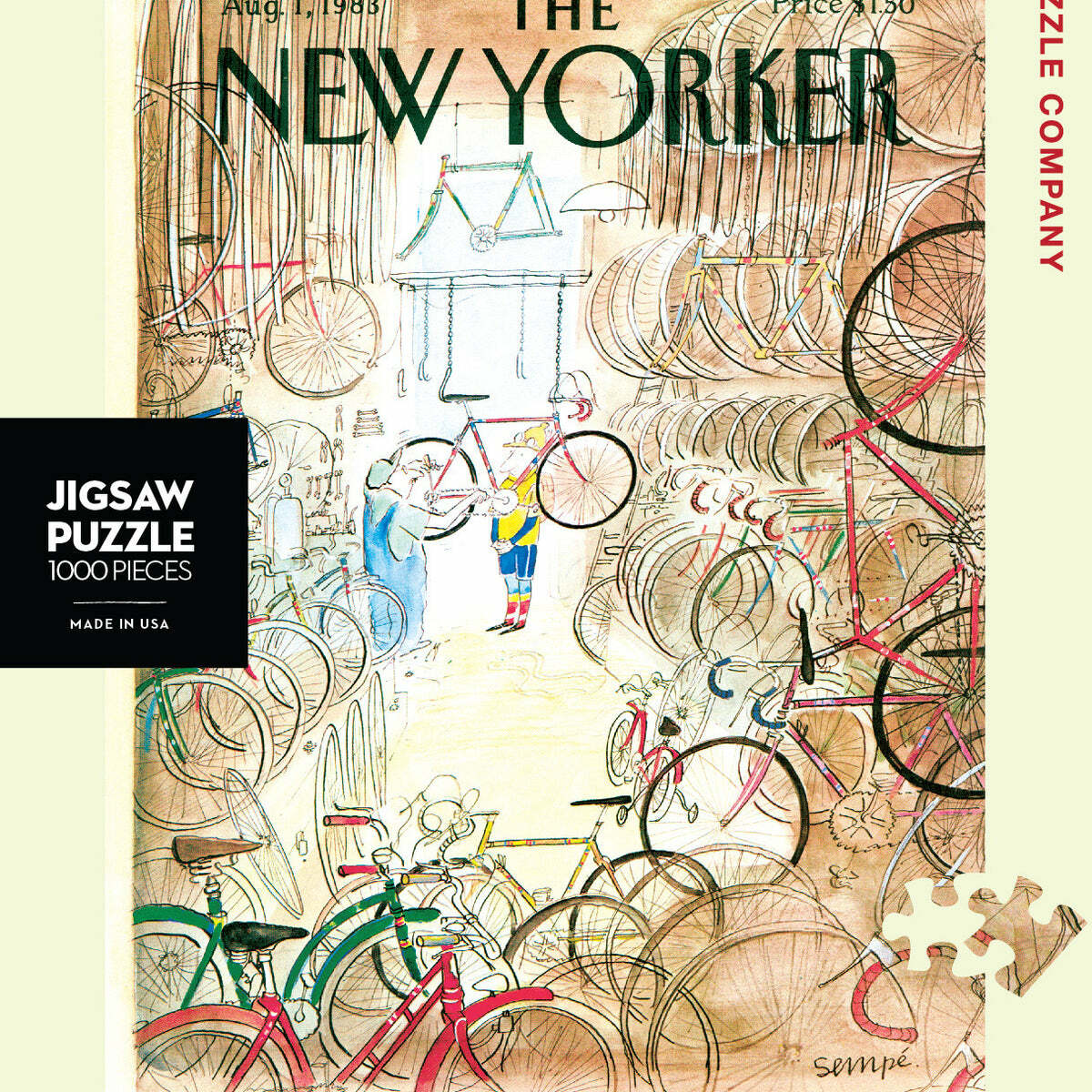 1000-Piece Bicycle Shop Jigsaw Puzzle for Adults - Challenging Puzzle Game for Family Night, Stress Relief & Home Decor