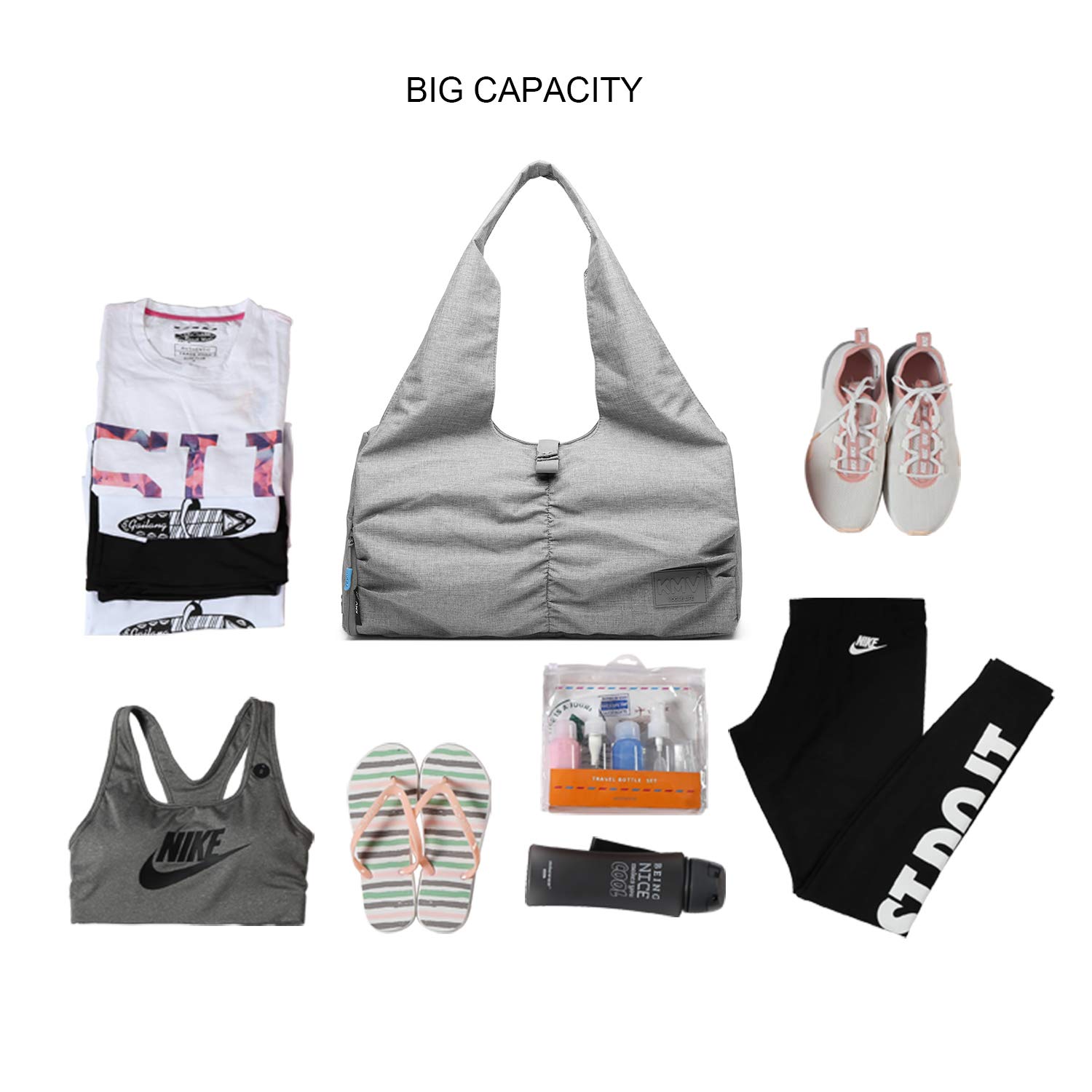 Y.U.M.C. Women's Travel Yoga Gym Bag with Shoe Compartment & Wet/Dry Pockets - Perfect for Workouts, Gym, Yoga, Travel & Daily Use