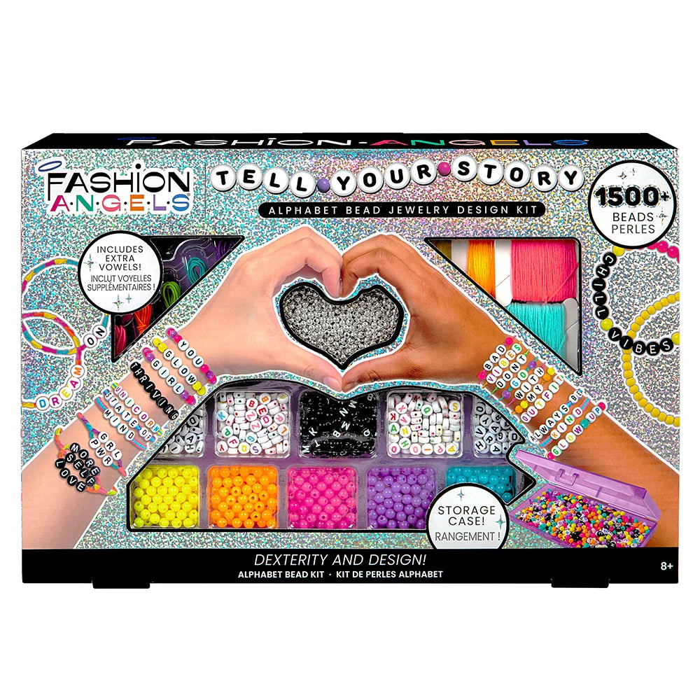 FA Bead Set - DIY Jewelry Making Kit for Bracelets & Necklaces - Tell Your Story with Custom Beaded Accessories - Perfect for Gifts, Parties & Creative Crafting