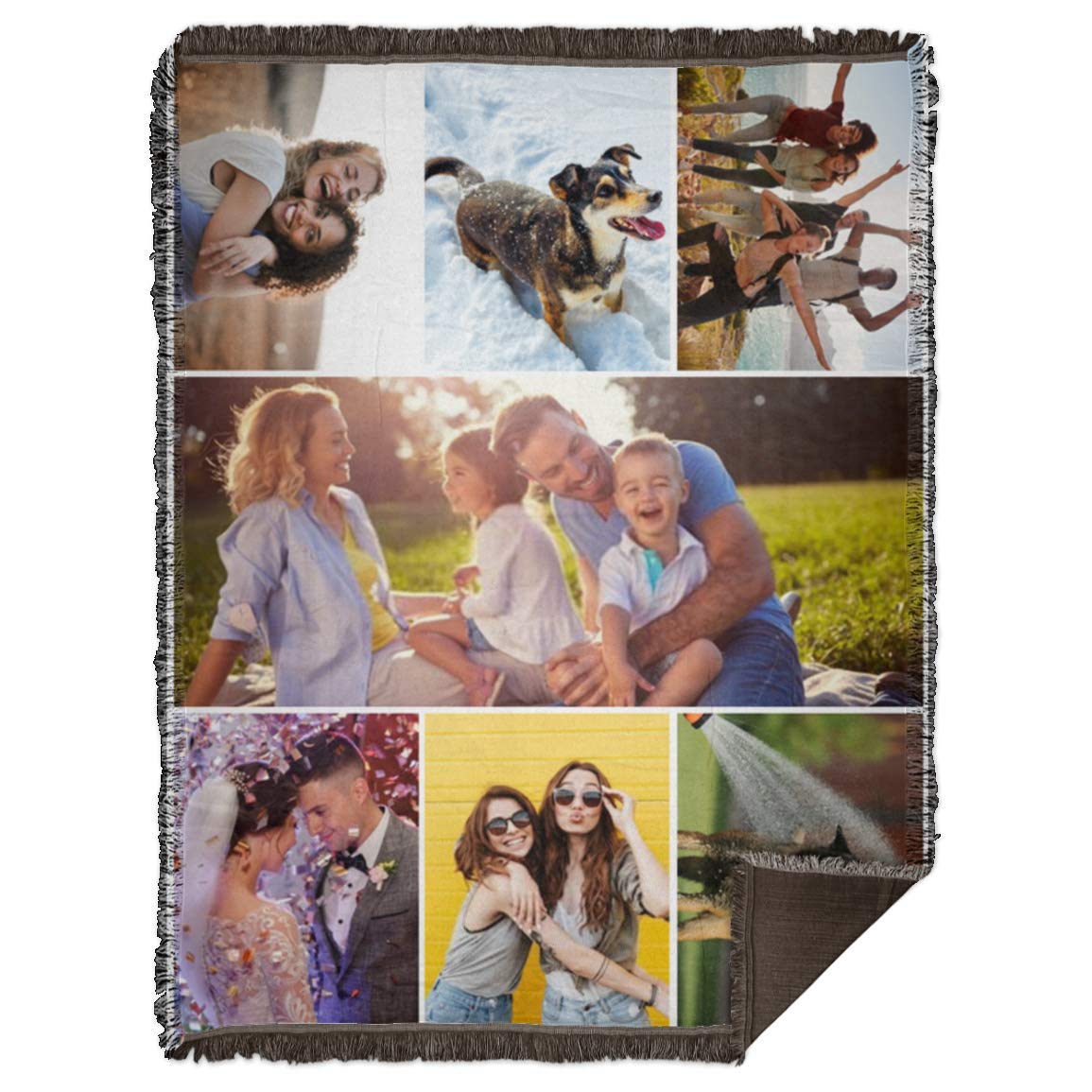 BTOM Custom Photo Blanket - Personalized Picture Woven Throw 60''x80'' - Unique Gift for Birthday, Anniversary, Christmas | Perfect for Home Decor, Couples Gift & Cozy Nights
