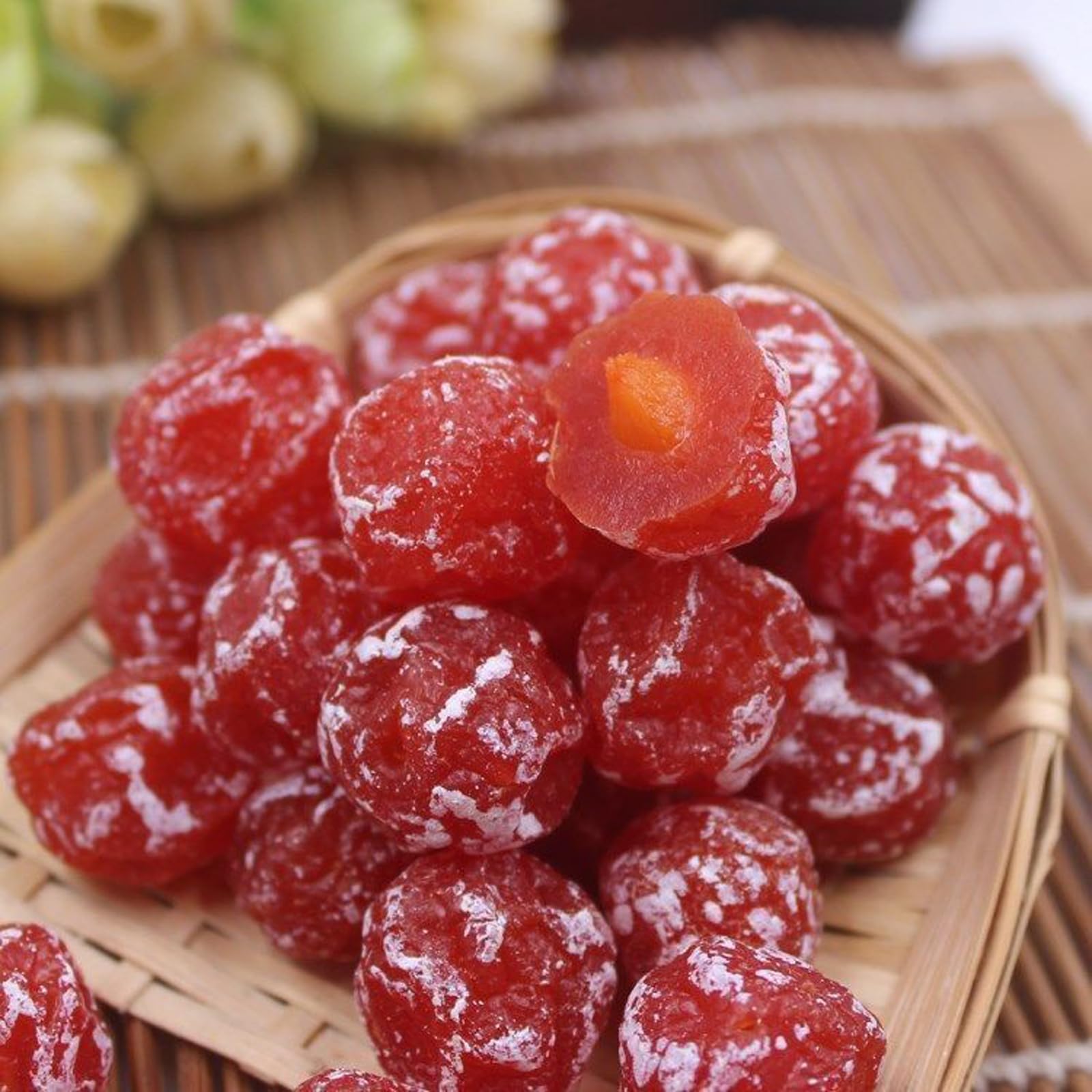 Organic Rose Plum Dried Fruit 16.93oz (480g) - Sweet & Tart Instant Snack, No Sugar Added, Vegan & Gluten-Free - Perfect for Healthy Snacking, Baking & Trail Mixes