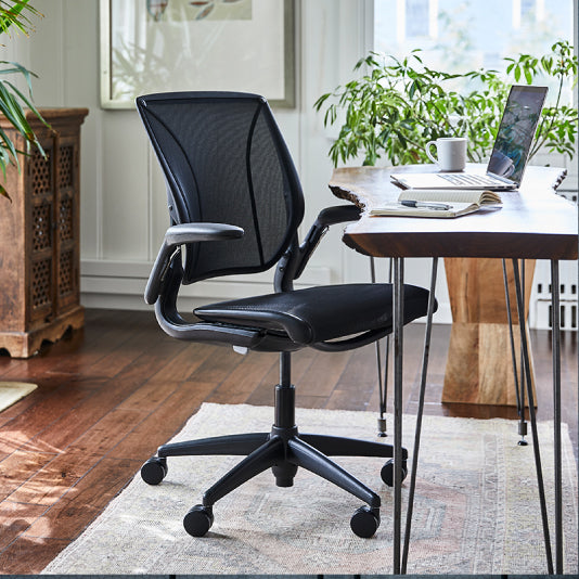 Humanscale World One Ergonomic Office Chair - Adjustable Height, Lumbar Support & Swivel for Home & Business Workspaces