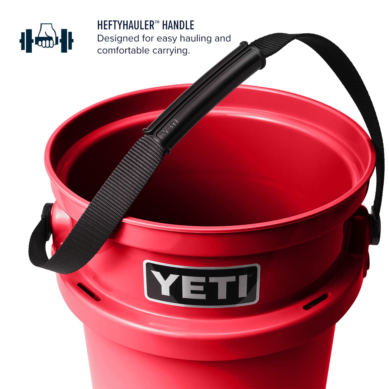 YETI Loadout 5-Gallon Heavy Duty Bucket - Durable Impact Resistant Fishing & Utility Pail for Outdoor Adventures, Camping, and Work Sites