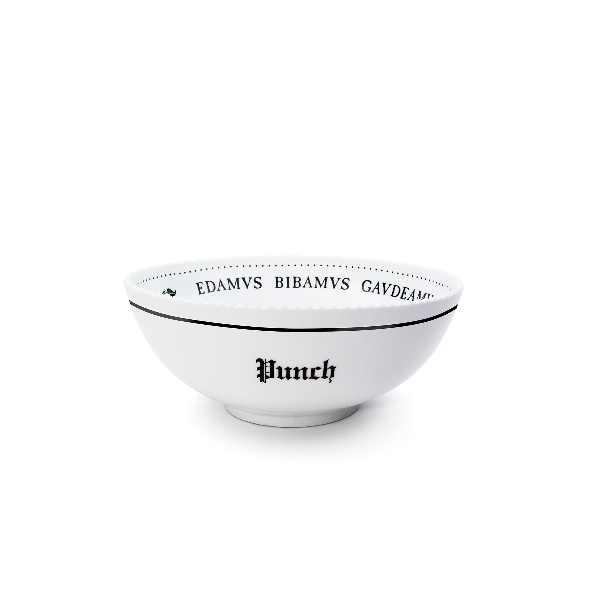 White Stoneware Punch Bowl - 1 Gallon (3.79L) Capacity - Perfect for Parties, Weddings & Holiday Gatherings