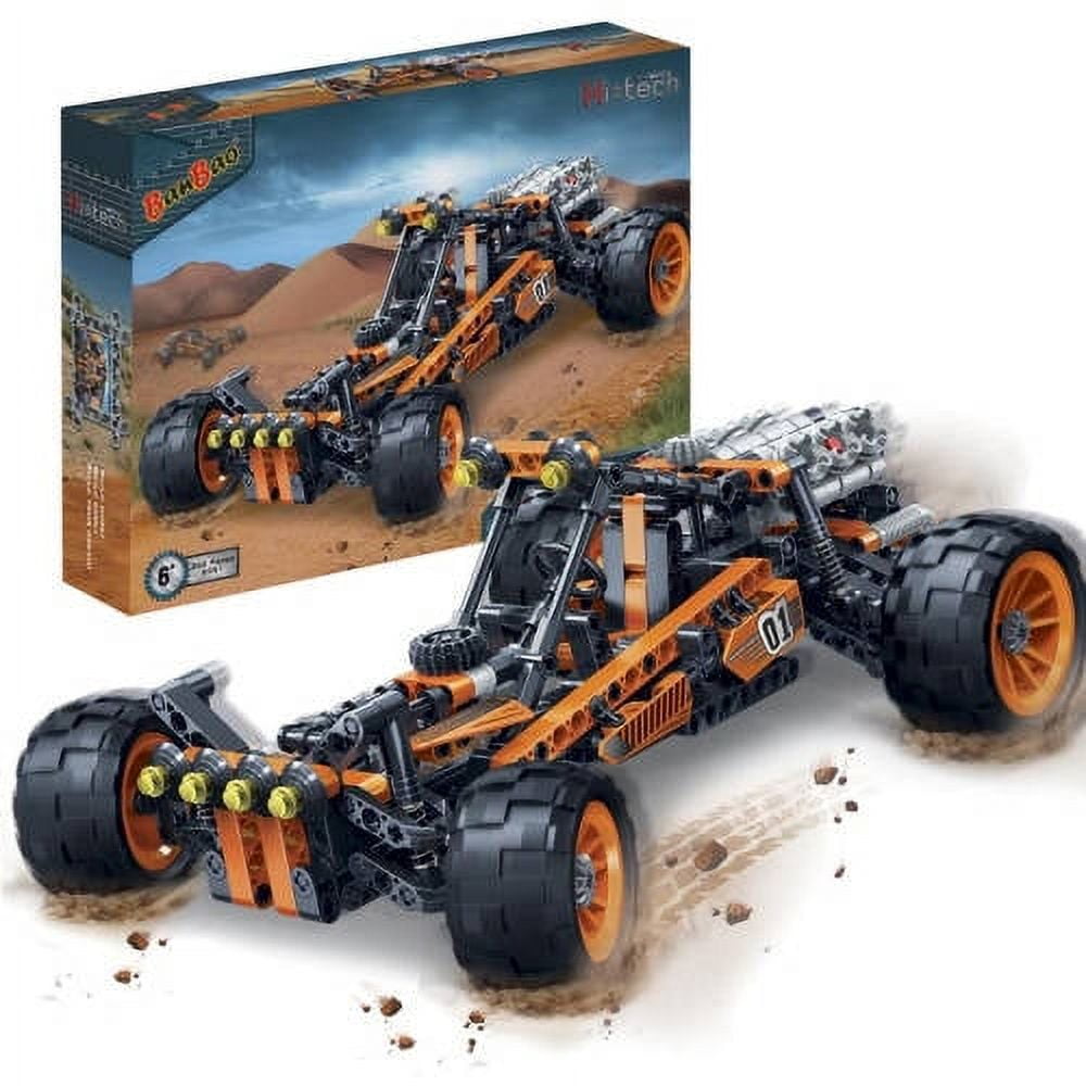 BanBao Hi-Tech Series Racer 01 Building Blocks Set - 392 Piece STEM Educational Toy for Kids Ages 6-12, Vibrant Orange Color - Perfect for Creative Play, Birthday Gifts & Classroom Activities