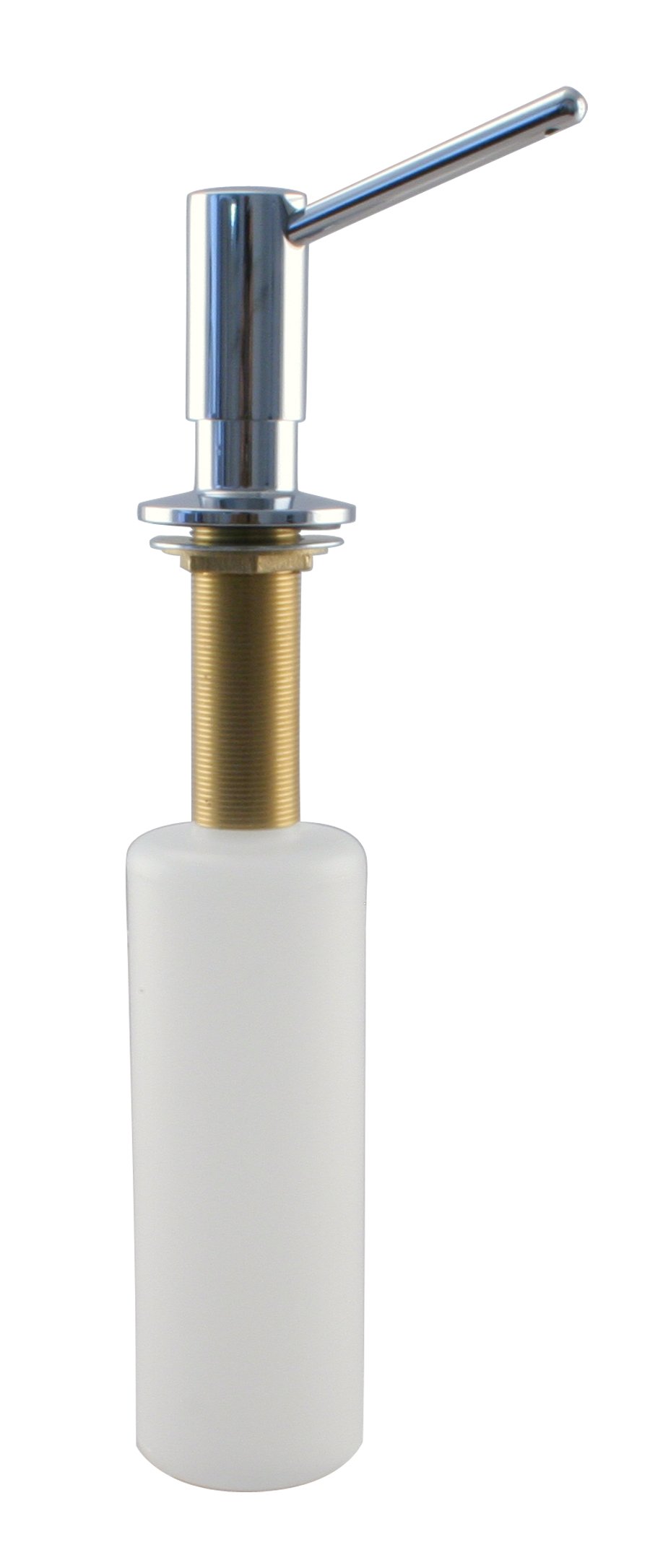 Westbrass D2178-26 Modern Kitchen Sink Soap Dispenser & Lotion Dispenser - Polished Chrome Finish for Bathroom, Kitchen, or Office Use