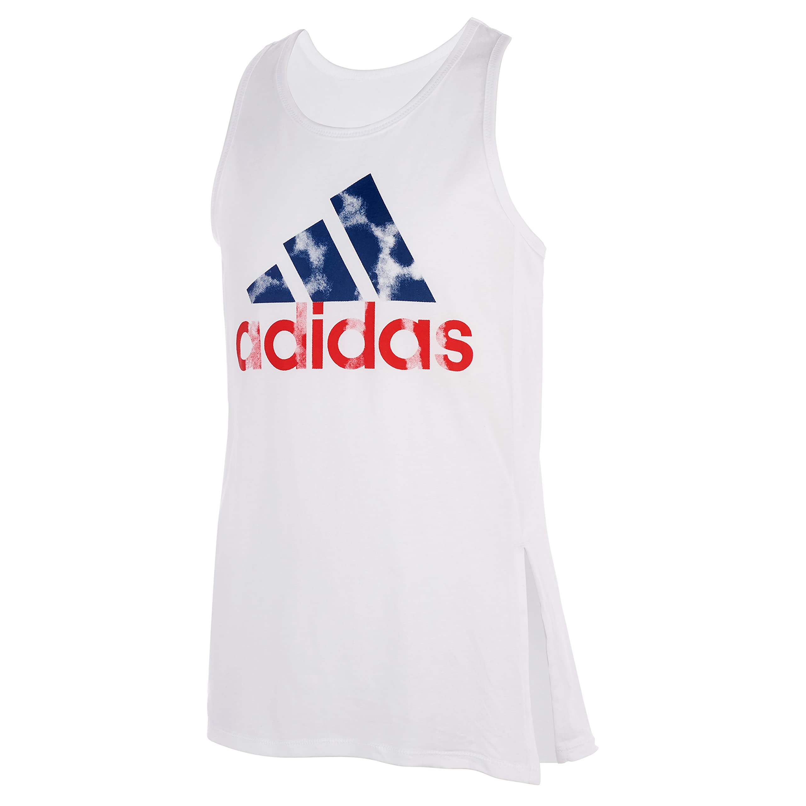Adidas Girls Tie Front Tank Top - Sleeveless Athletic Shirt for Running, Yoga & Gym Workouts | Breathable & Comfortable Activewear