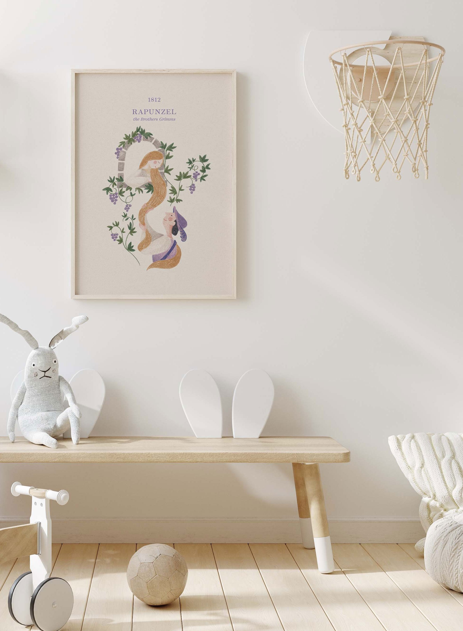 Rapunzel Poster - Disney Princess Wall Art Decor for Kids Room, Nursery, or Classroom - Perfect for Disney Fans & Fairy Tale Lovers