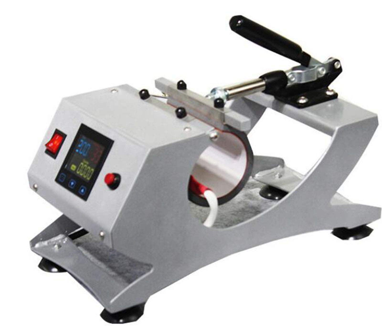 TECHTONGDA 3-in-1 Sublimation Mug Press Machine for 11oz/12oz/17oz Coffee Mugs - Includes Heat Transfer Printing System, 100 Sheets Sublimation Paper & 2 Rolls Heat Tape - Perfect for DIY Custom Mugs, Gifts & Small Business Printing