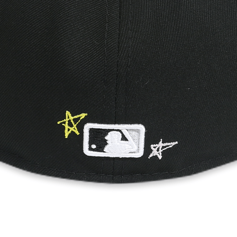 Chicago White Sox Scribble Black 59FIFTY Fitted Hat for Men - Official MLB Baseball Cap for Games, Streetwear & Sports Fashion