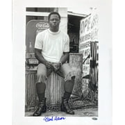 Hank Aaron Autographed 16x20 Milwaukee Braves Black & White Photo with Steiner Sports Hologram - Perfect for Baseball Memorabilia Collectors, Sports Fans, and Home Office Decor