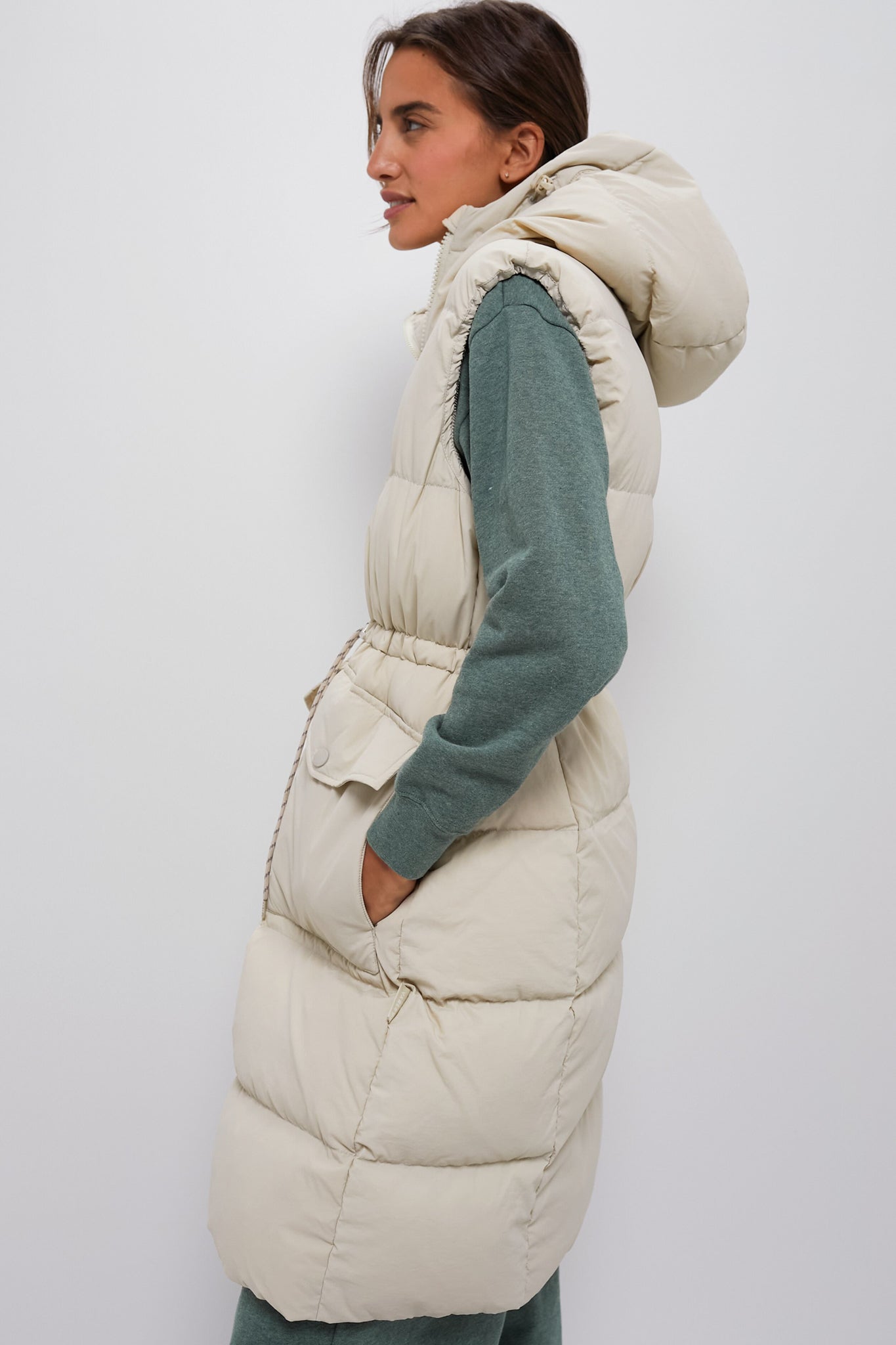 Bone White Irving Down Gilet - Lightweight Warm Vest for Men & Women - Perfect for Outdoor Hiking, Camping & Winter Fashion