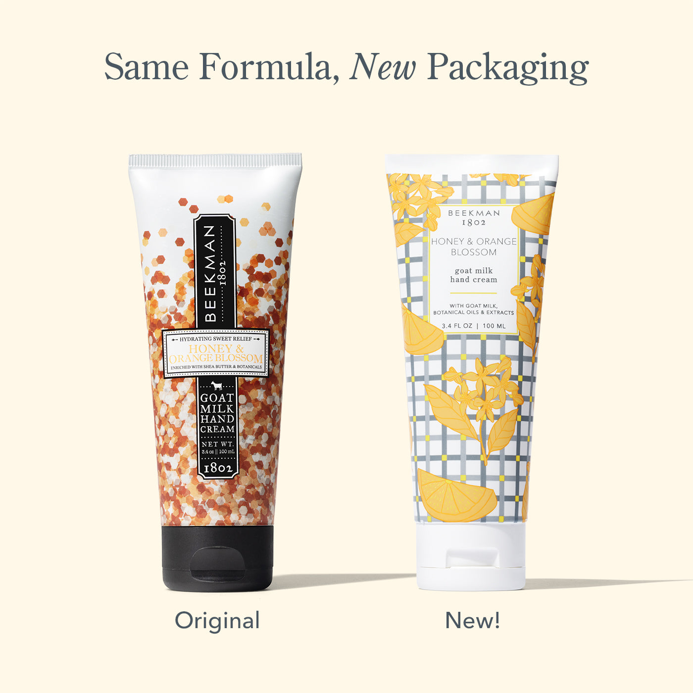Honey & Orange Blossom Hand Cream - Ultra Moisturizing & Nourishing for Dry Skin - Perfect for Winter Care & Daily Hydration