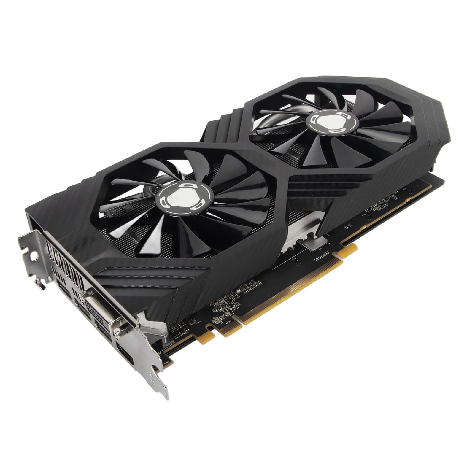 VBESTLIFE RX 590 8GB GDDR5 256-bit Gaming Graphics Card with Dual Fans | 1460MHz Core Clock, 8000MHz Memory | PCIe 3.0, DVI/HDMI/DP Ports | Perfect for 1080p Gaming, Video Editing & Crypto Mining