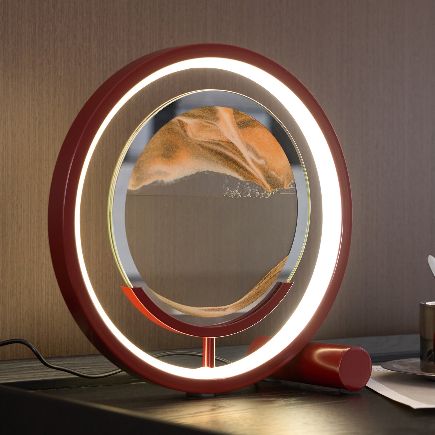Relaxing Sand Table Lamp - Zen Meditation Decor for Home, Office & Yoga Studio - Perfect for Stress Relief & Relaxation